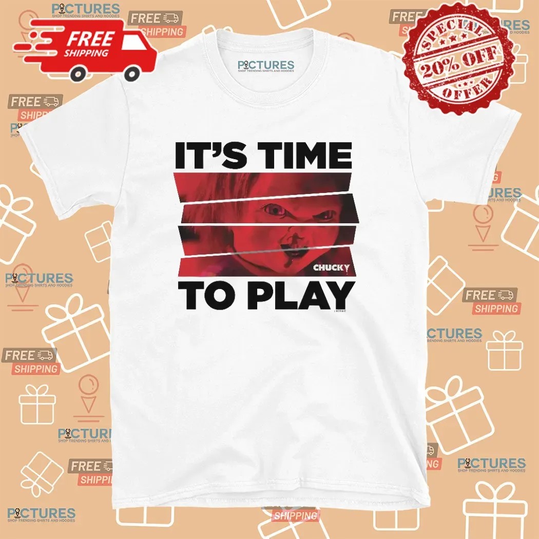 Chucky Time To Play Red Photo Horror Movie T Shirt
