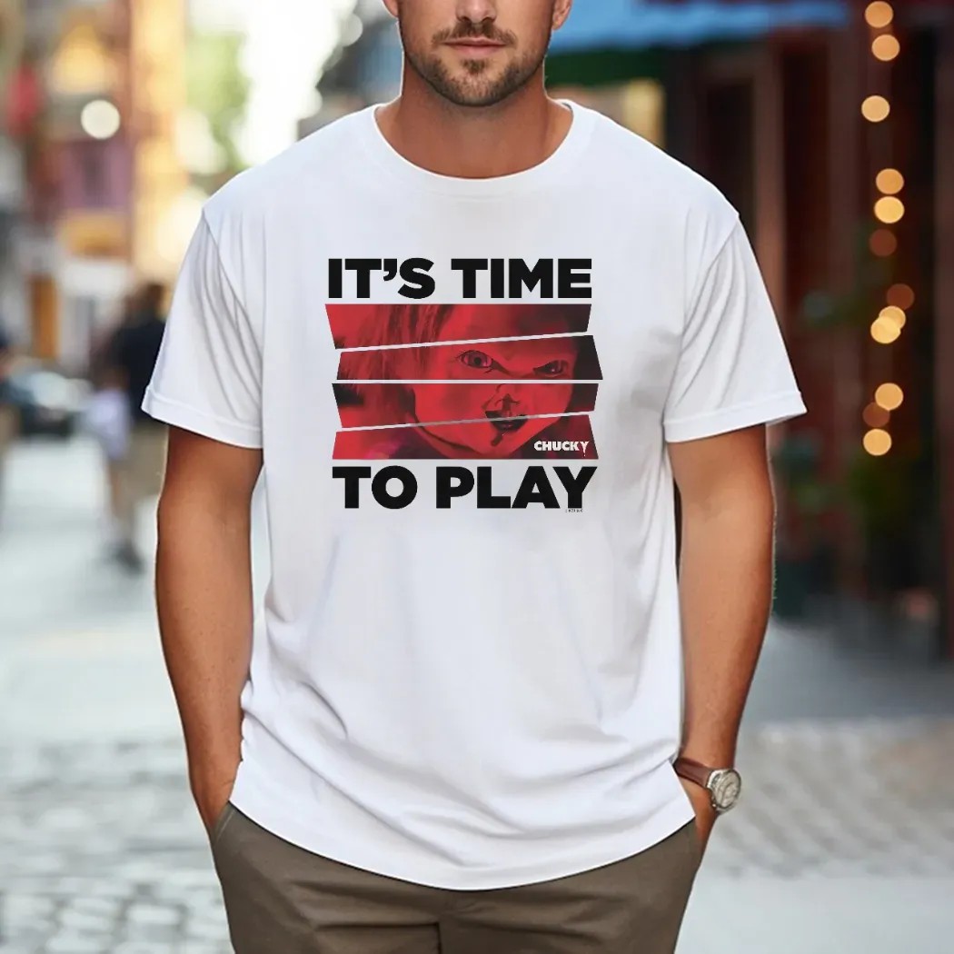 Chucky Time To Play Red Photo Horror Movie T Shirt