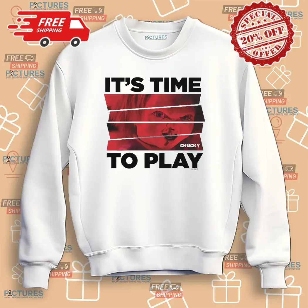 Chucky Time To Play Red Photo Horror Movie T Shirt