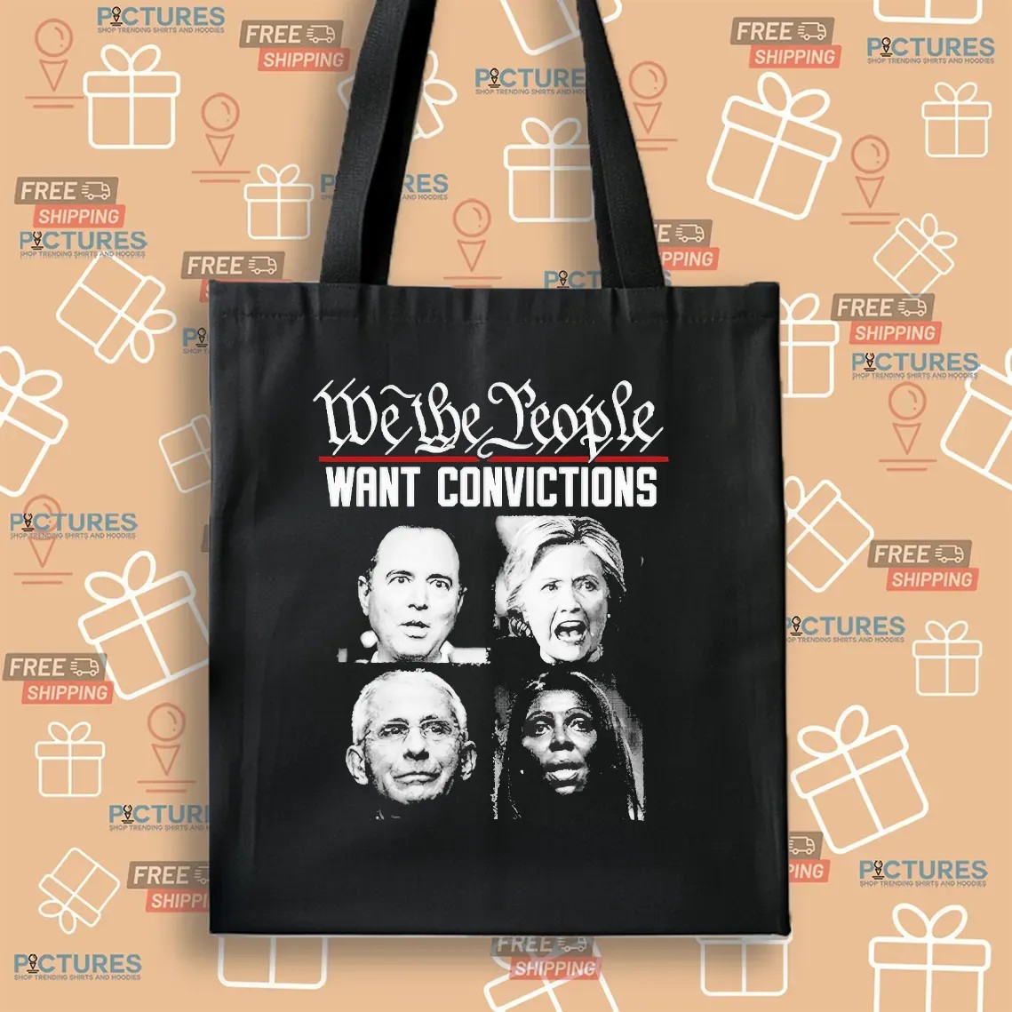 Clinton Hillary Dr Fauci We The People Want Convictions T Shirt