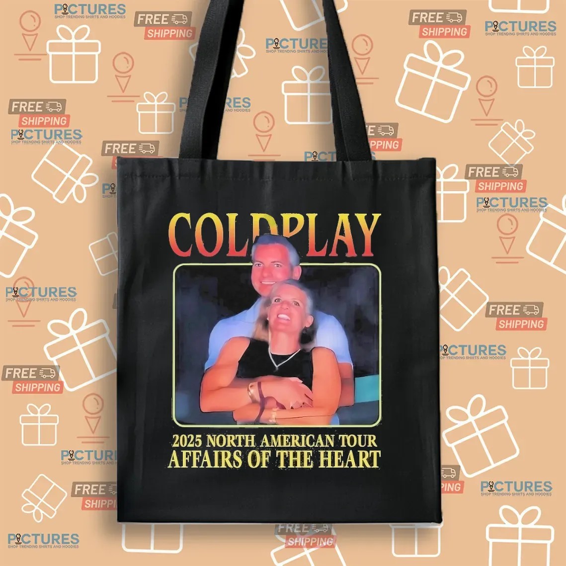 Coldplay 2025 North American Tour Affairs Of The Heart Awkward Moment T Shirt