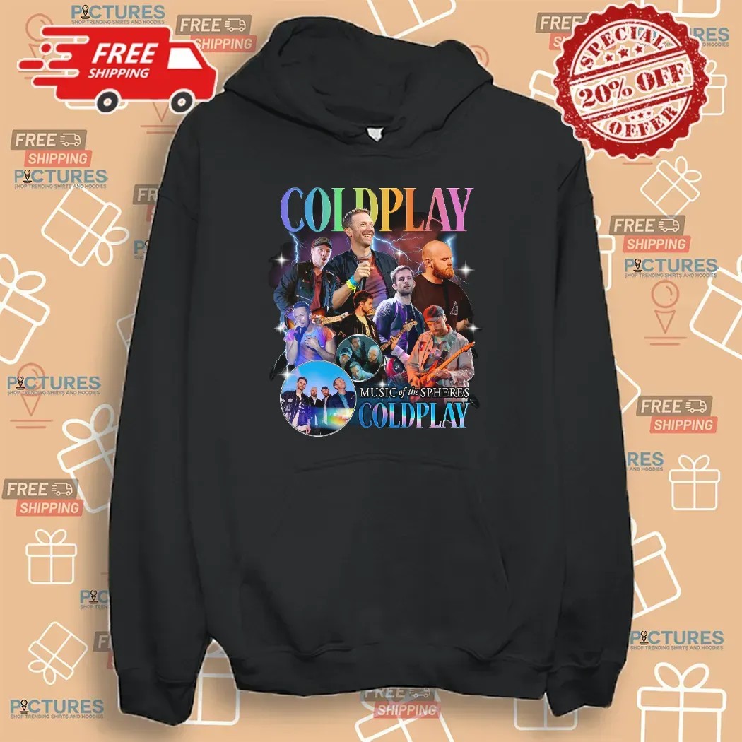 Coldplay Music of the Spheres Vintage Bootleg 2025 Cities Dates Concert T Shirt