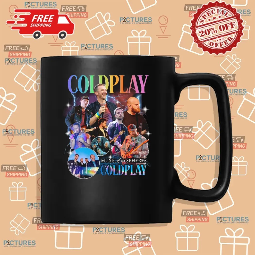 Coldplay Music of the Spheres Vintage Bootleg 2025 Cities Dates Concert T Shirt