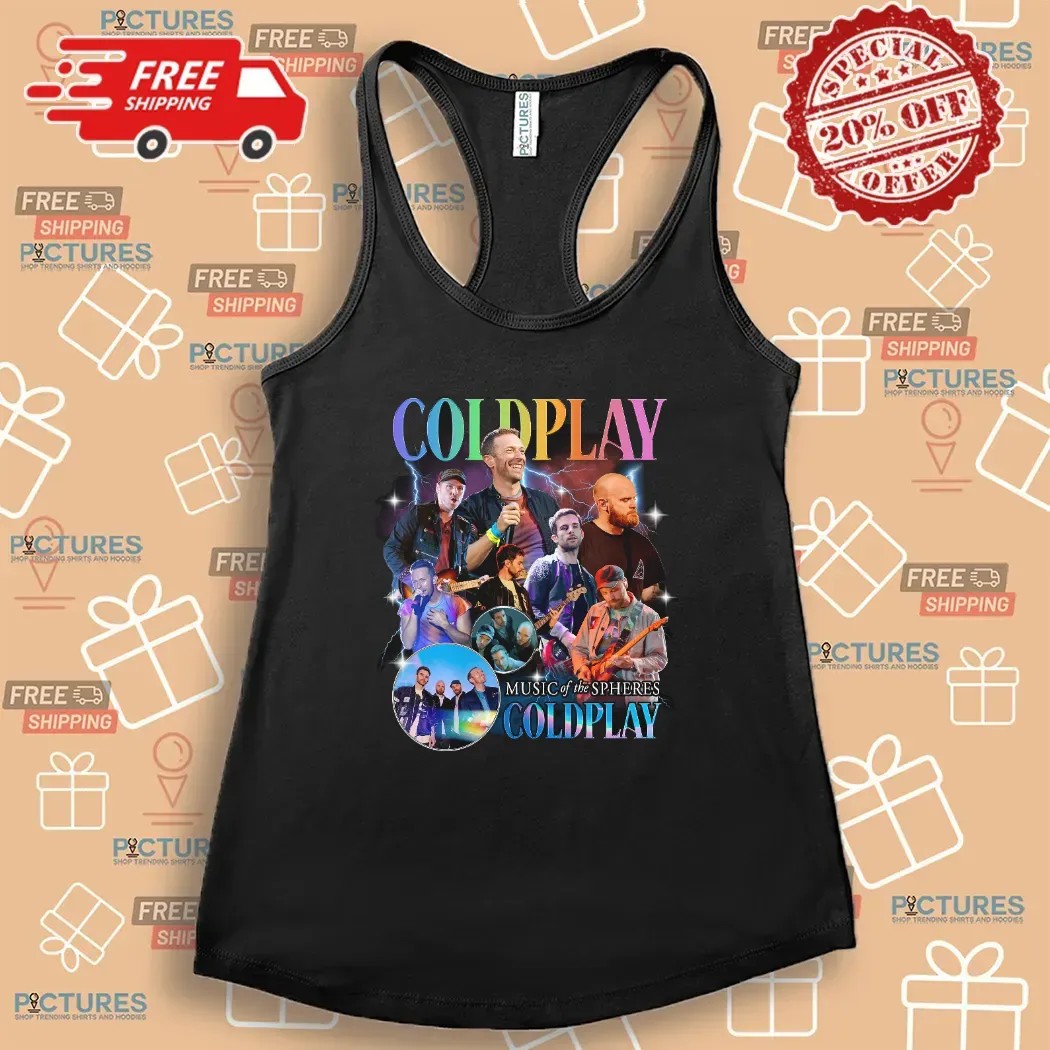 Coldplay Music of the Spheres Vintage Bootleg 2025 Cities Dates Concert T Shirt