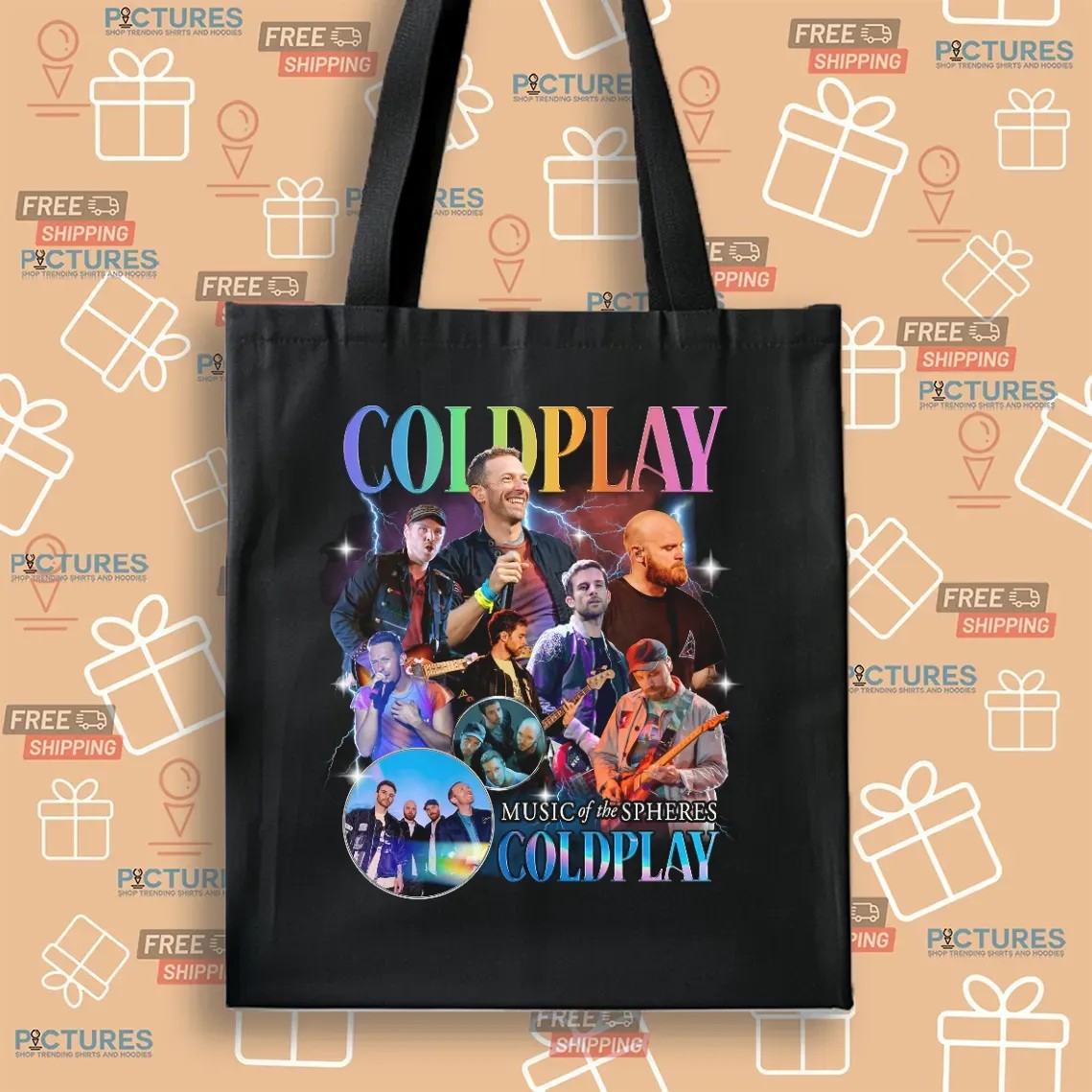 Coldplay Music of the Spheres Vintage Bootleg 2025 Cities Dates Concert T Shirt