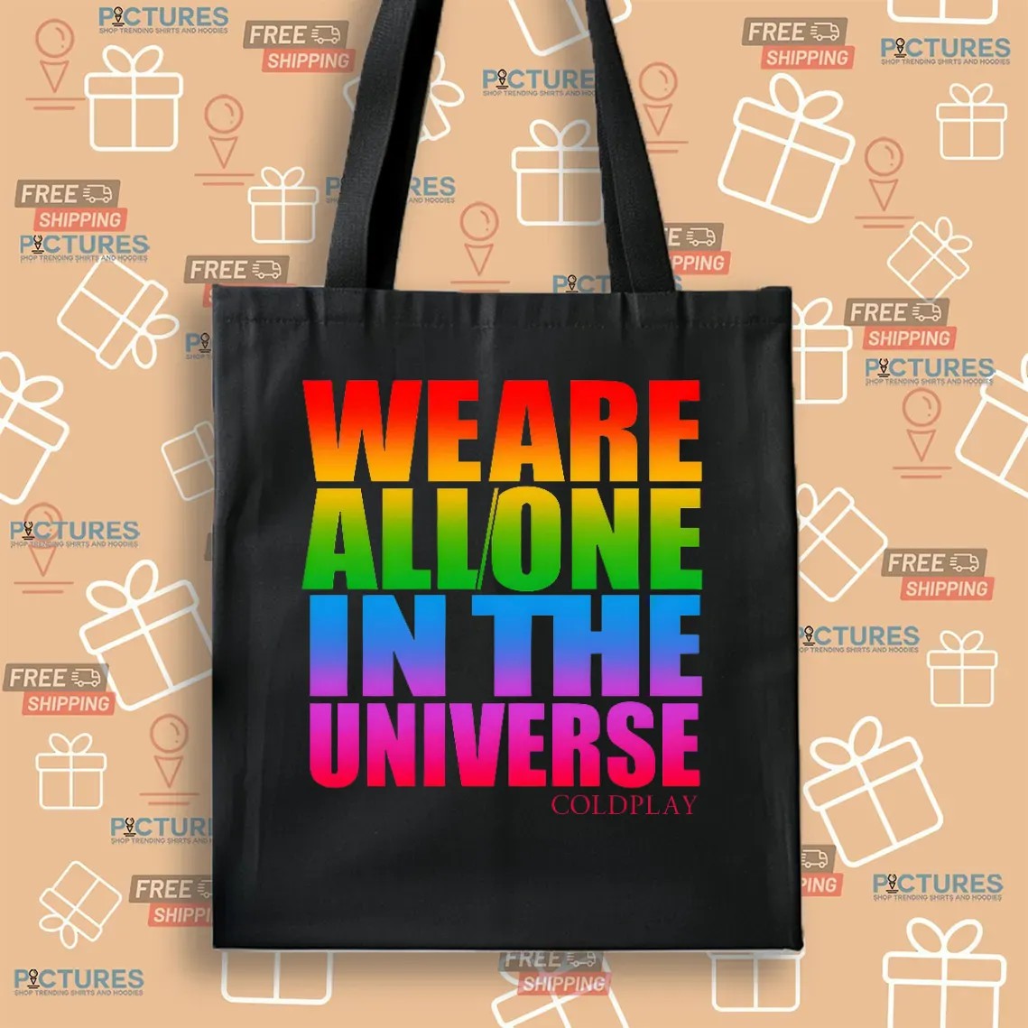 Coldplay We Are All One in the Universe Music of the Spheres 2025 Concert Tour Dates T Shirt