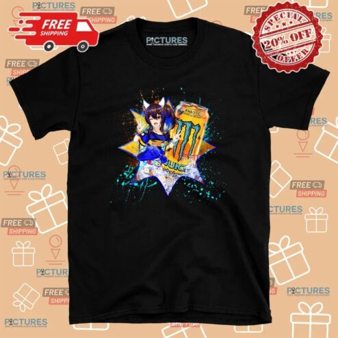 Daitaku Helios Uma Musume Pretty Derby Monster Khaotic Tropical Orange Energy Drink Anime T Shirt