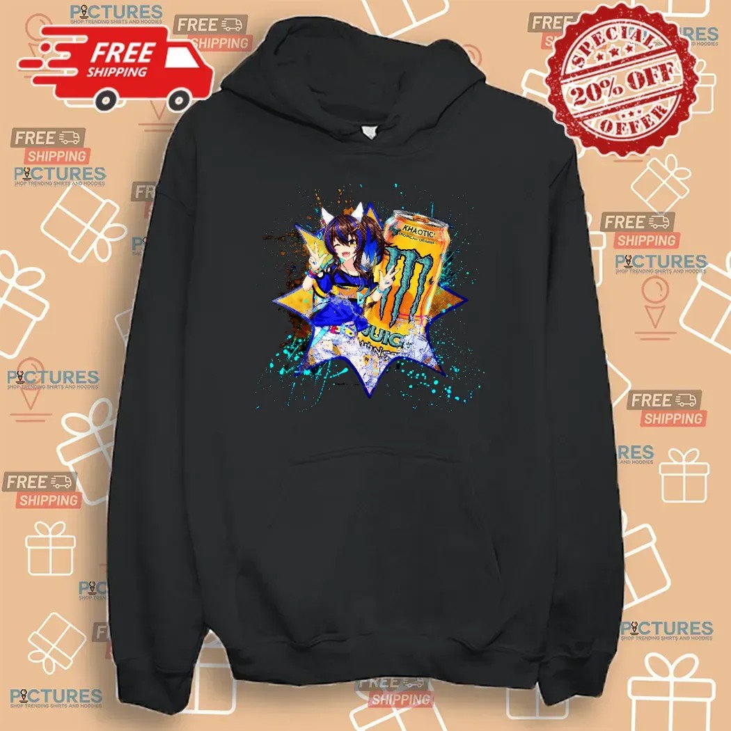 Daitaku Helios Uma Musume Pretty Derby Monster Khaotic Tropical Orange Energy Drink Anime T Shirt Daitaku Helios Uma Musume Pretty Derby Monster Khaotic Tropical Orange Energy Drink Anime T Shirt