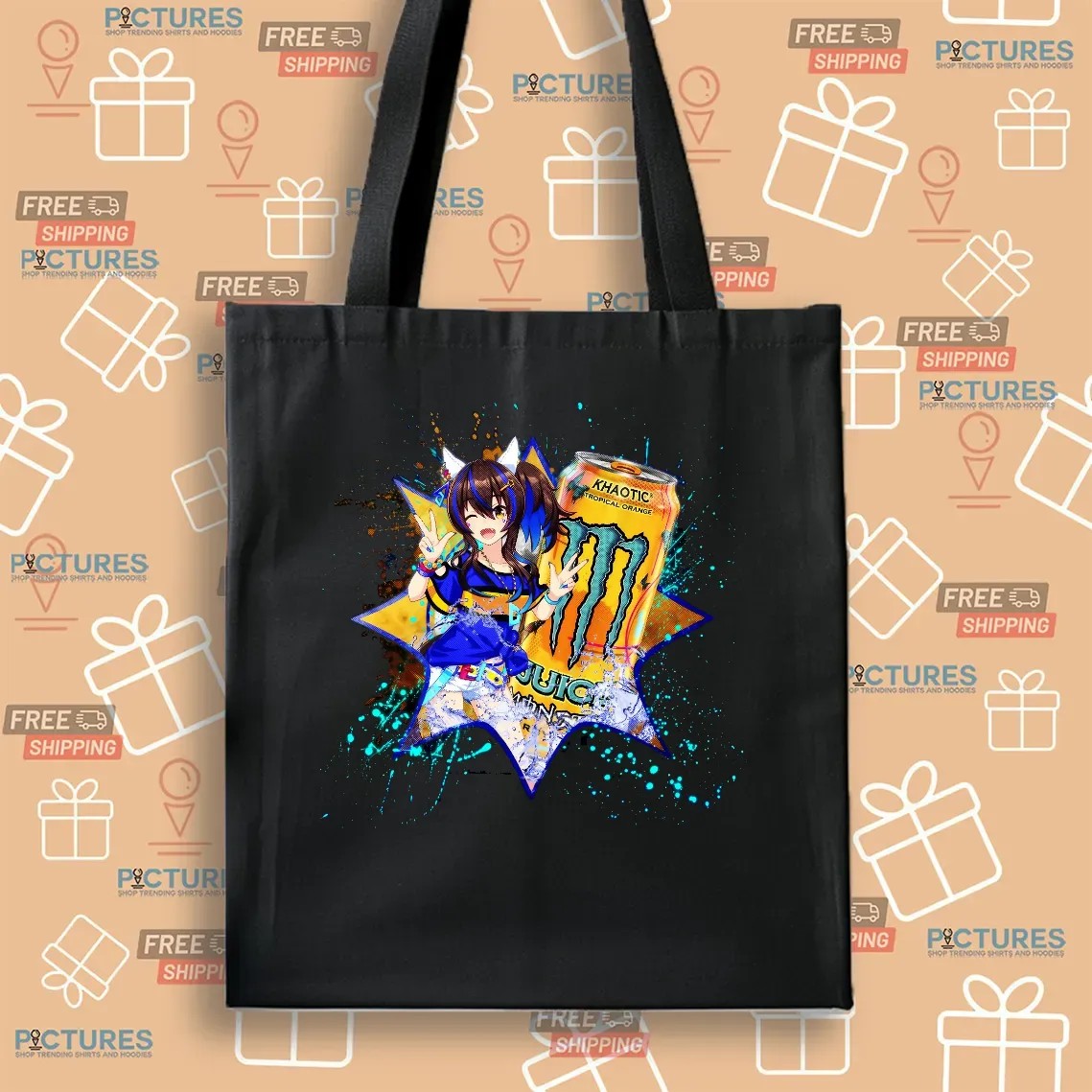 Daitaku Helios Uma Musume Pretty Derby Monster Khaotic Tropical Orange Energy Drink Anime T Shirt Daitaku Helios Uma Musume Pretty Derby Monster Khaotic Tropical Orange Energy Drink Anime T Shirt
