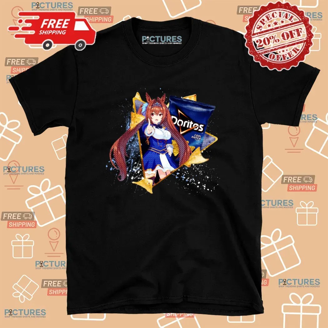 Daiwa Scarlet Uma musume Pretty Derby Doritos Cool Ranch Flavored Tortilla Chips Anime T Shirt