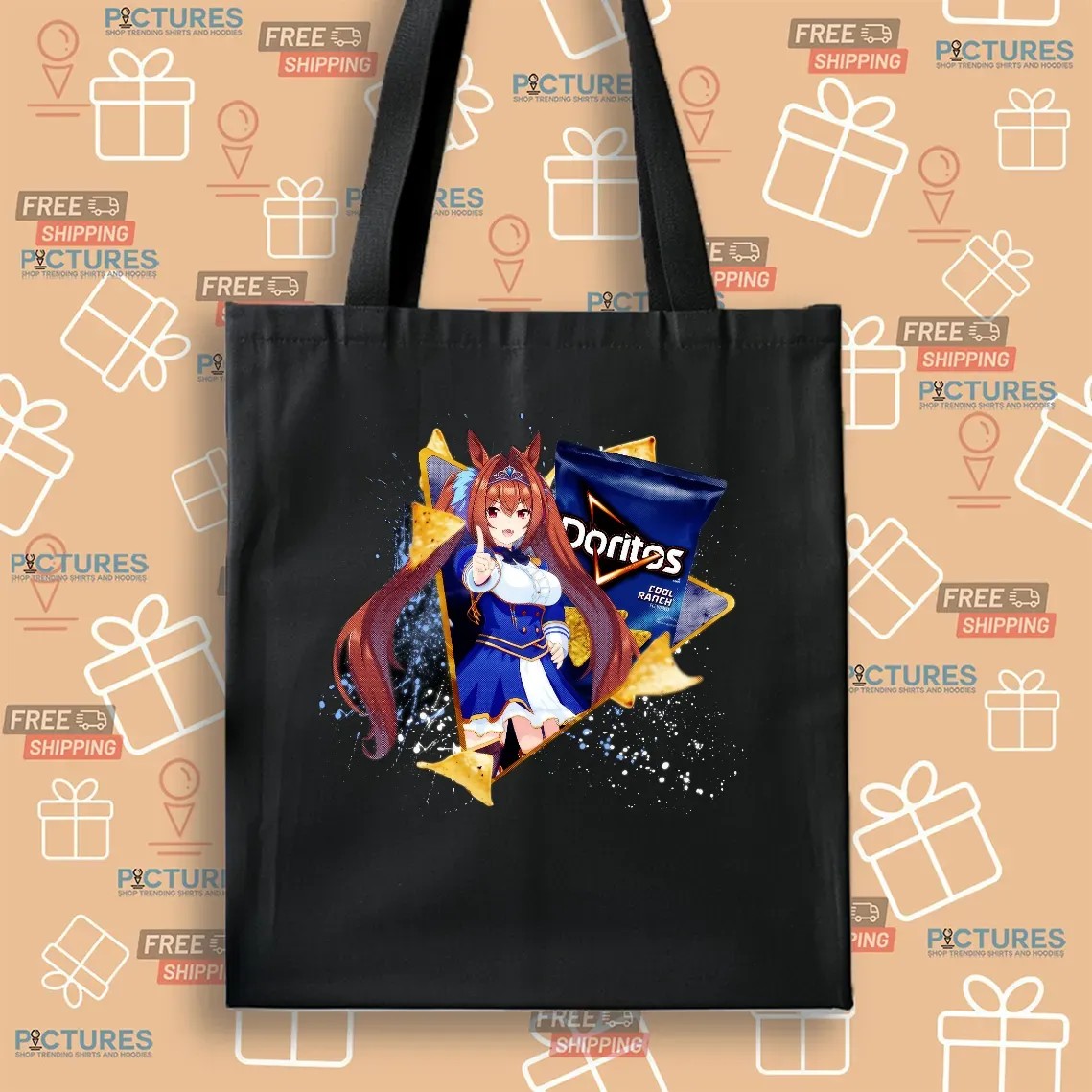 Daiwa Scarlet Uma musume Pretty Derby Doritos Cool Ranch Flavored Tortilla Chips Anime T Shirt
