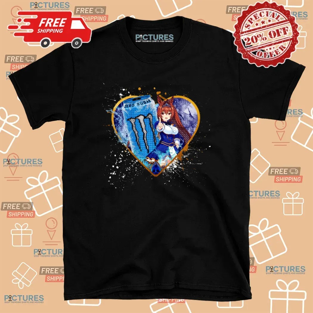 Daiwa Scarlet Umamusume Pretty Derby Monster Energy Ultra Blue Zero Sugar Anime T Shirt