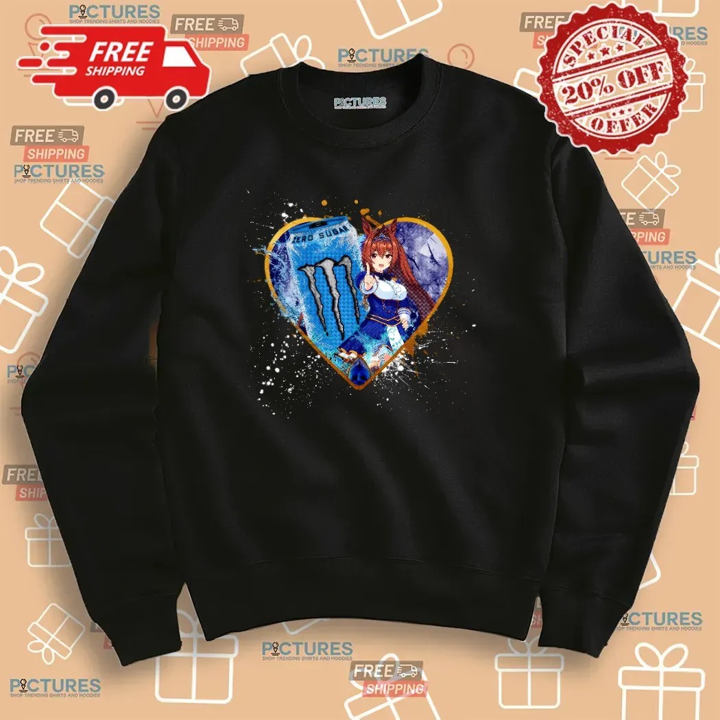 Daiwa Scarlet Umamusume Pretty Derby Monster Energy Ultra Blue Zero Sugar Anime T Shirt
