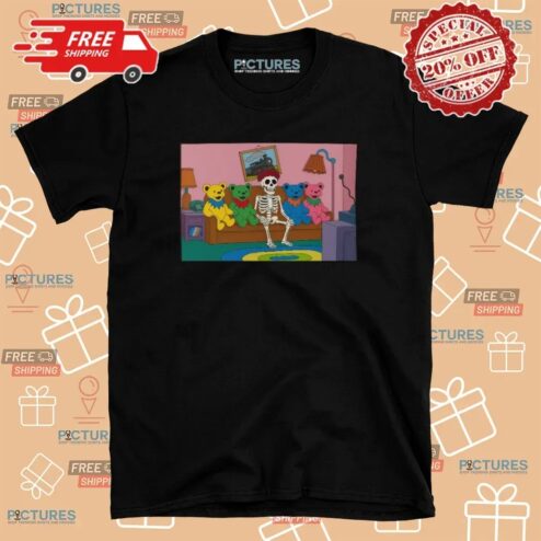 Dancing Bears Skeleton Couch Tour '25 Living Room T Shirt