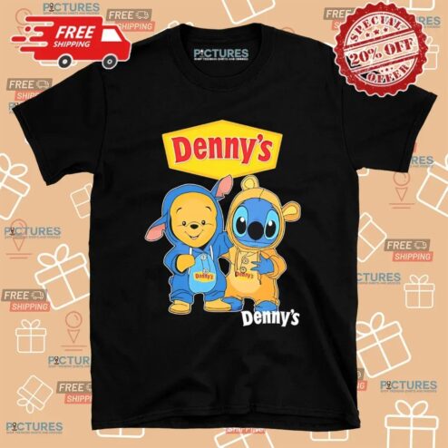 Denny’s Pooh And Stitch Friends Cosplay T Shirt