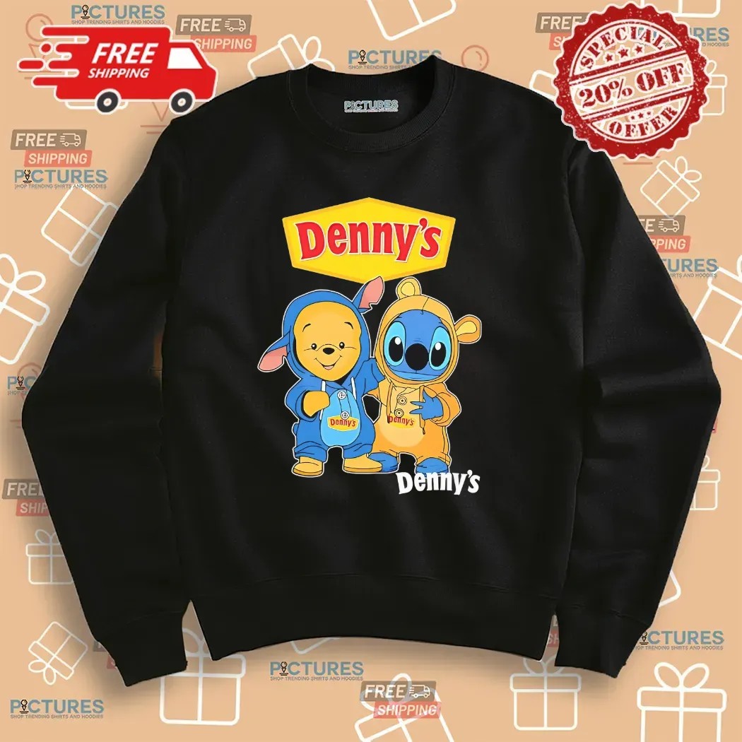 Denny’s Pooh And Stitch Friends Cosplay T Shirt Denny’s Pooh And Stitch Friends Cosplay T Shirt