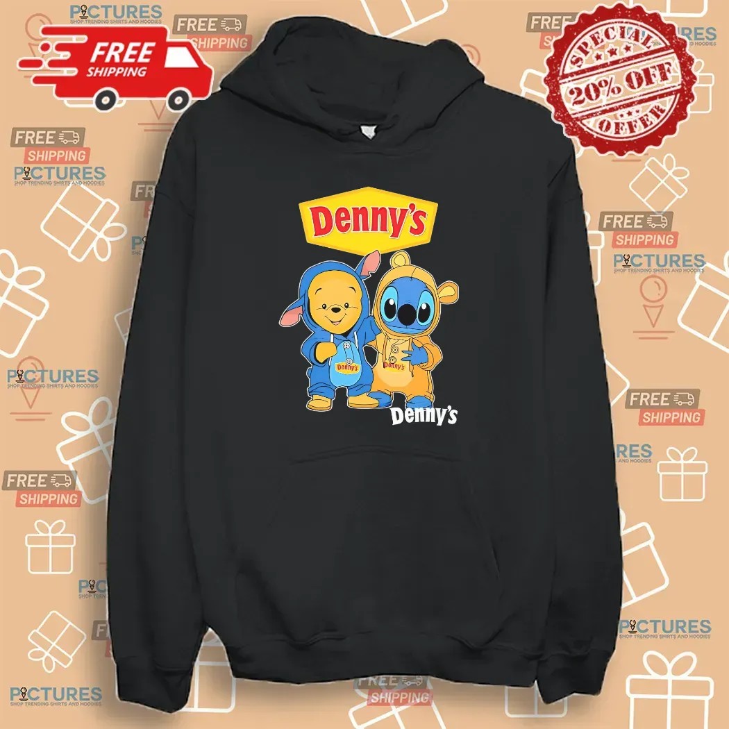 Denny’s Pooh And Stitch Friends Cosplay T Shirt Denny’s Pooh And Stitch Friends Cosplay T Shirt