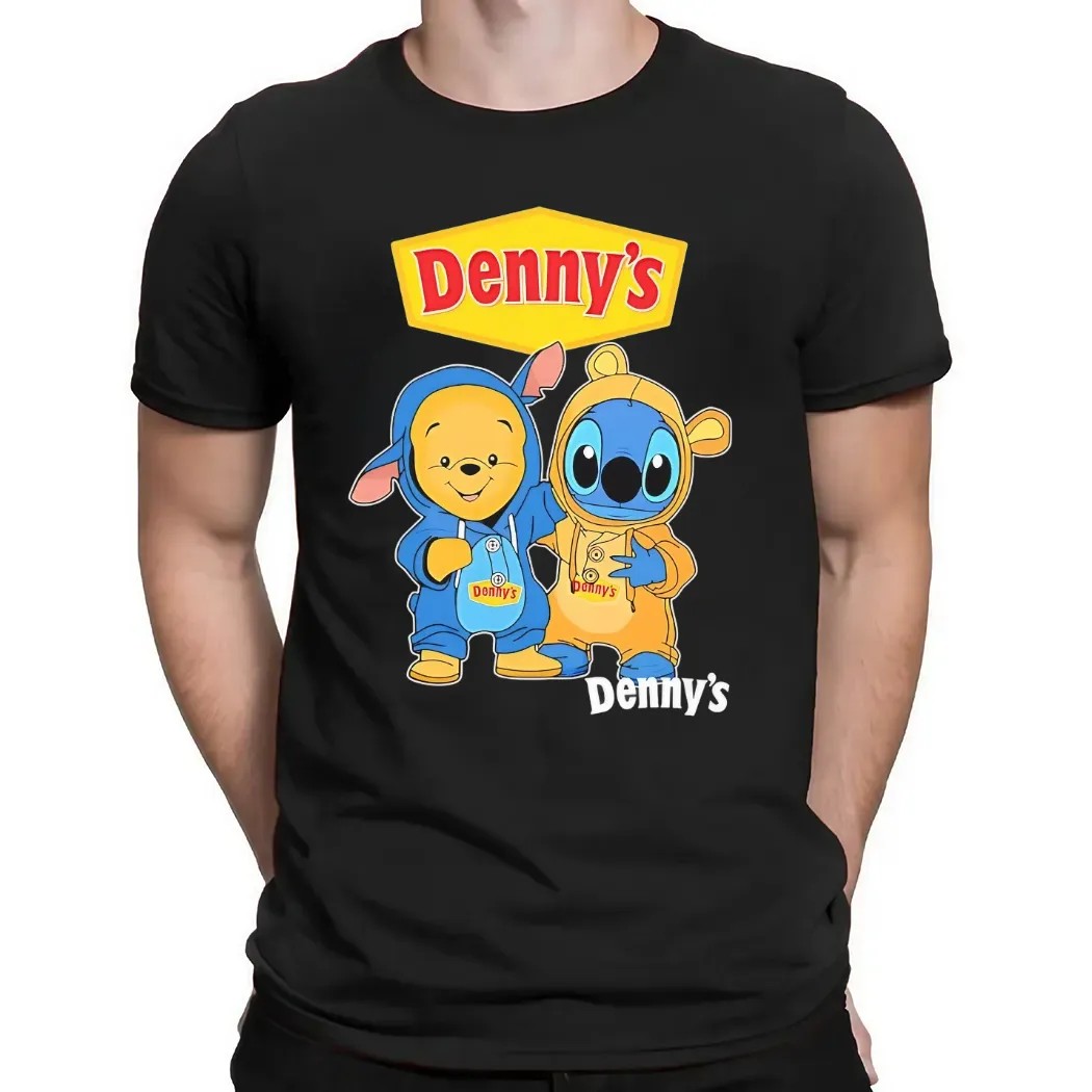 Denny’s Pooh And Stitch Friends Cosplay T Shirt Denny’s Pooh And Stitch Friends Cosplay T Shirt