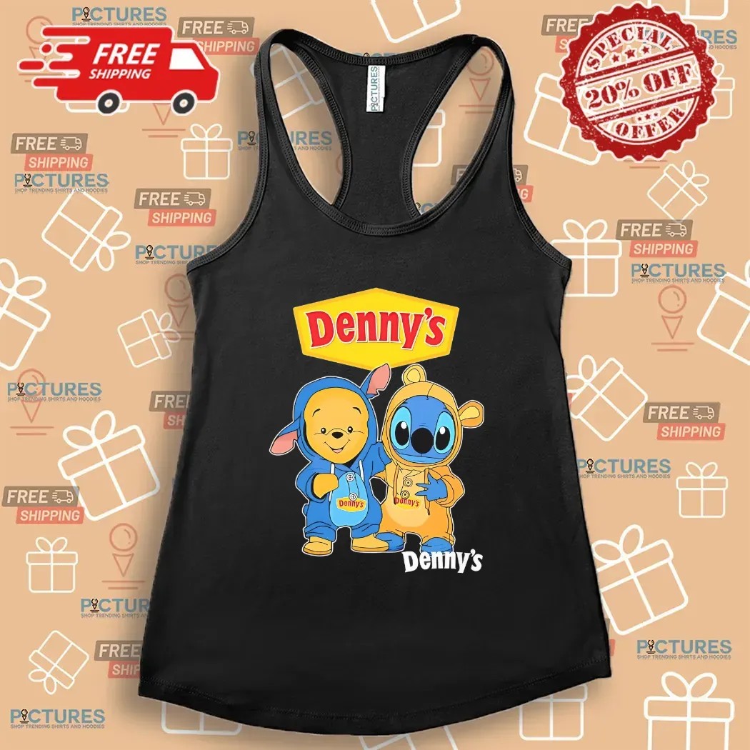 Denny’s Pooh And Stitch Friends Cosplay T Shirt Denny’s Pooh And Stitch Friends Cosplay T Shirt