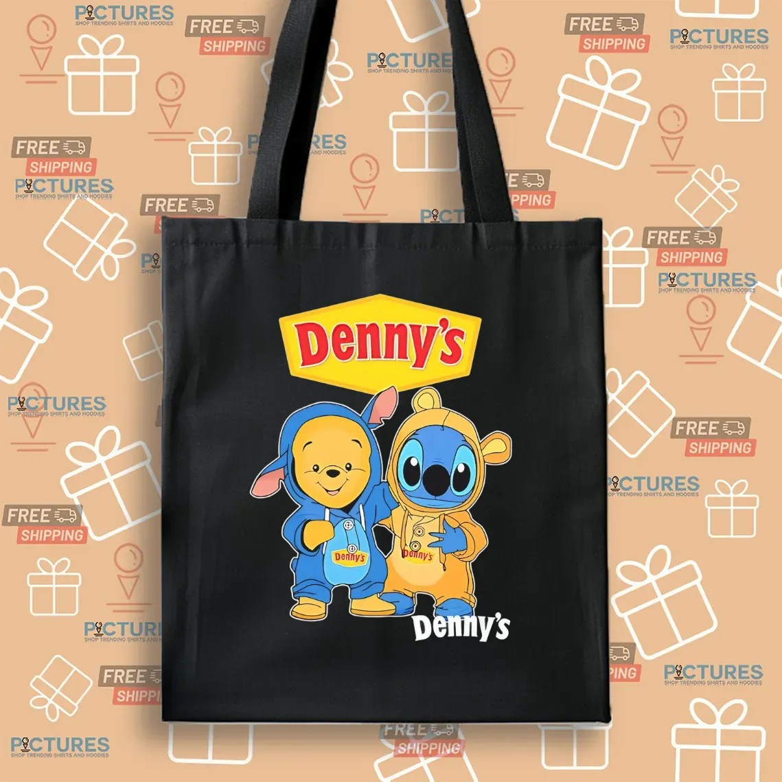 Denny’s Pooh And Stitch Friends Cosplay T Shirt Denny’s Pooh And Stitch Friends Cosplay T Shirt