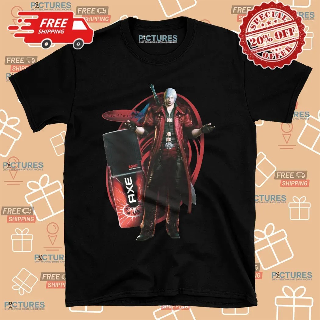 Devil May Cry 5 Dante AXE Boost Deodorant Mashup T Shirt