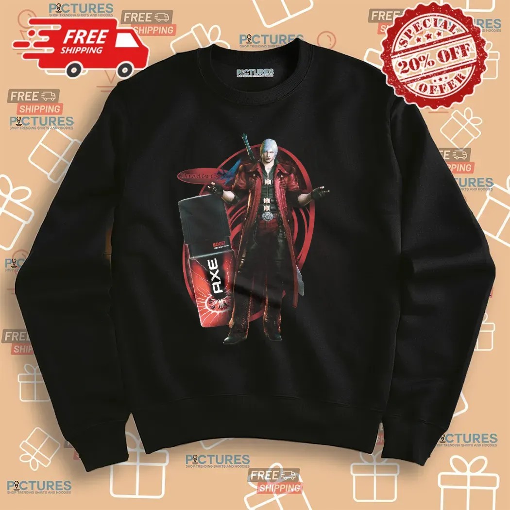 Devil May Cry 5 Dante AXE Boost Deodorant Mashup T Shirt