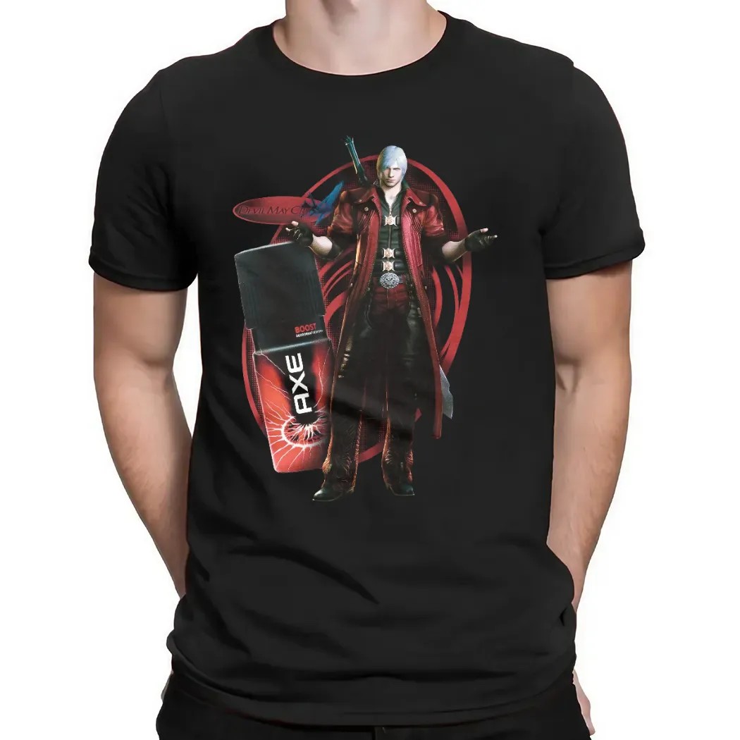 Devil May Cry 5 Dante AXE Boost Deodorant Mashup T Shirt