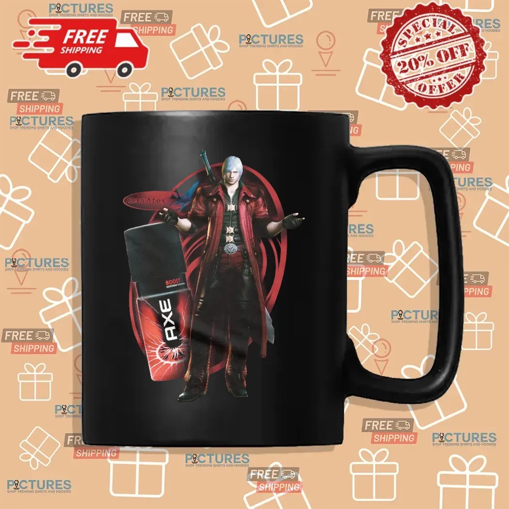 Devil May Cry 5 Dante AXE Boost Deodorant Mashup T Shirt