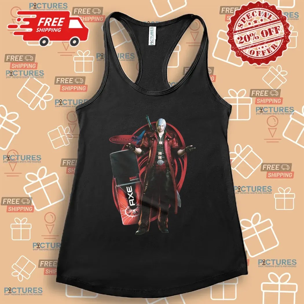 Devil May Cry 5 Dante AXE Boost Deodorant Mashup T Shirt