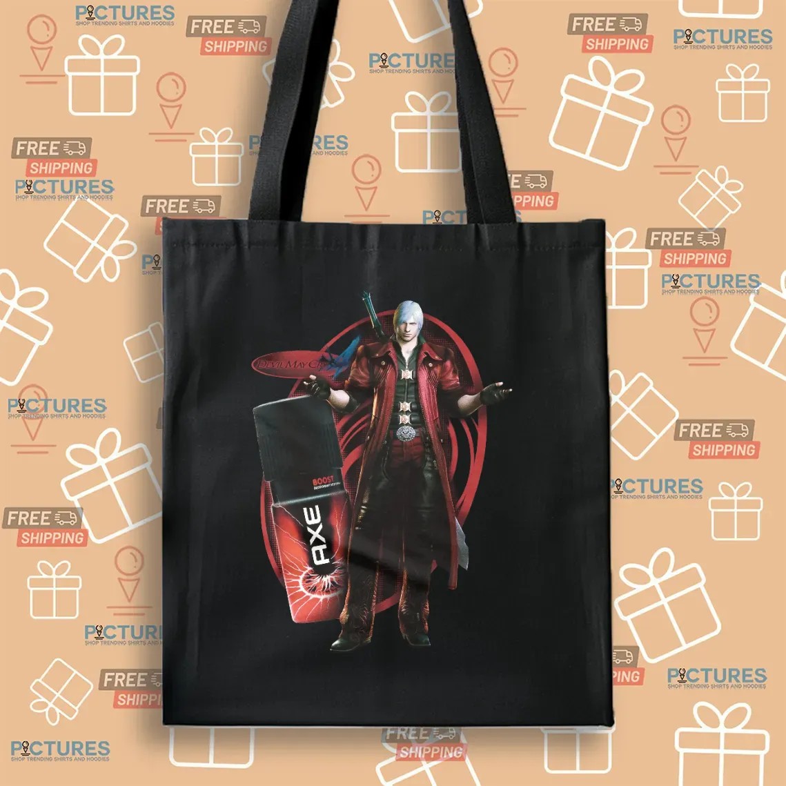 Devil May Cry 5 Dante AXE Boost Deodorant Mashup T Shirt