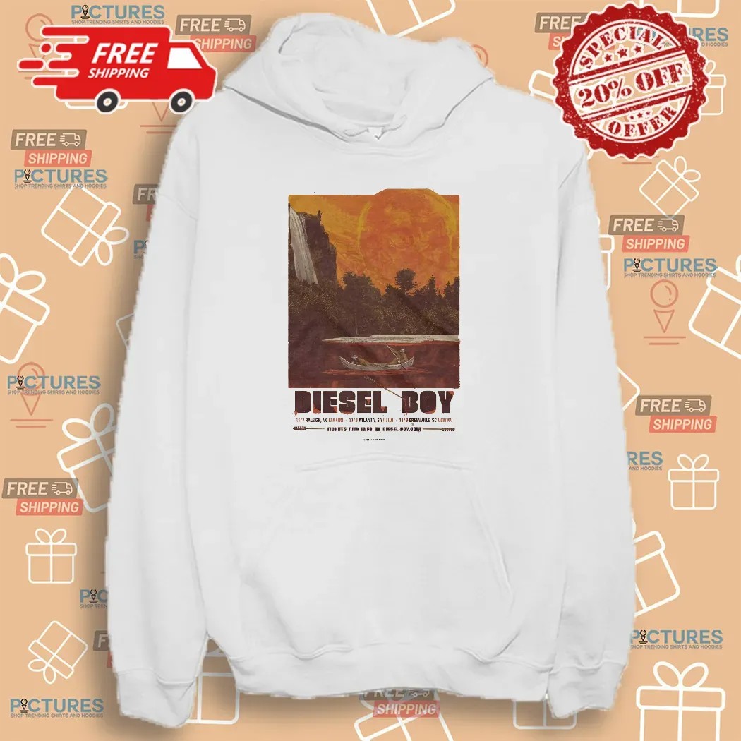 Diesel Boy US Tour November 2025 Gig Poster In Raleigh North Carolina Atlanta Georgia And Greenville South Carolina From November 7 To 9 Vintage T Shirt