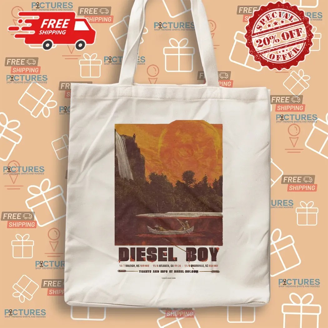 Diesel Boy US Tour November 2025 Gig Poster In Raleigh North Carolina Atlanta Georgia And Greenville South Carolina From November 7 To 9 Vintage T Shirt