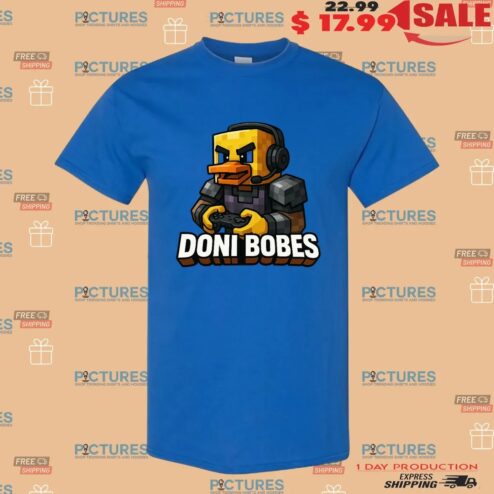 Doni Bobes Gamer Pixel Art Duck Minecraft T Shirt