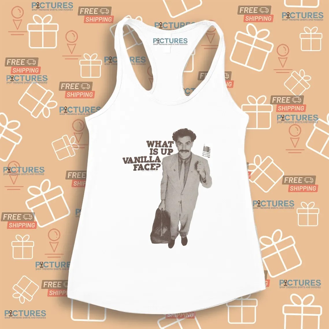 Drake Wears Borat What Is Up Vanilla Face T Shirt