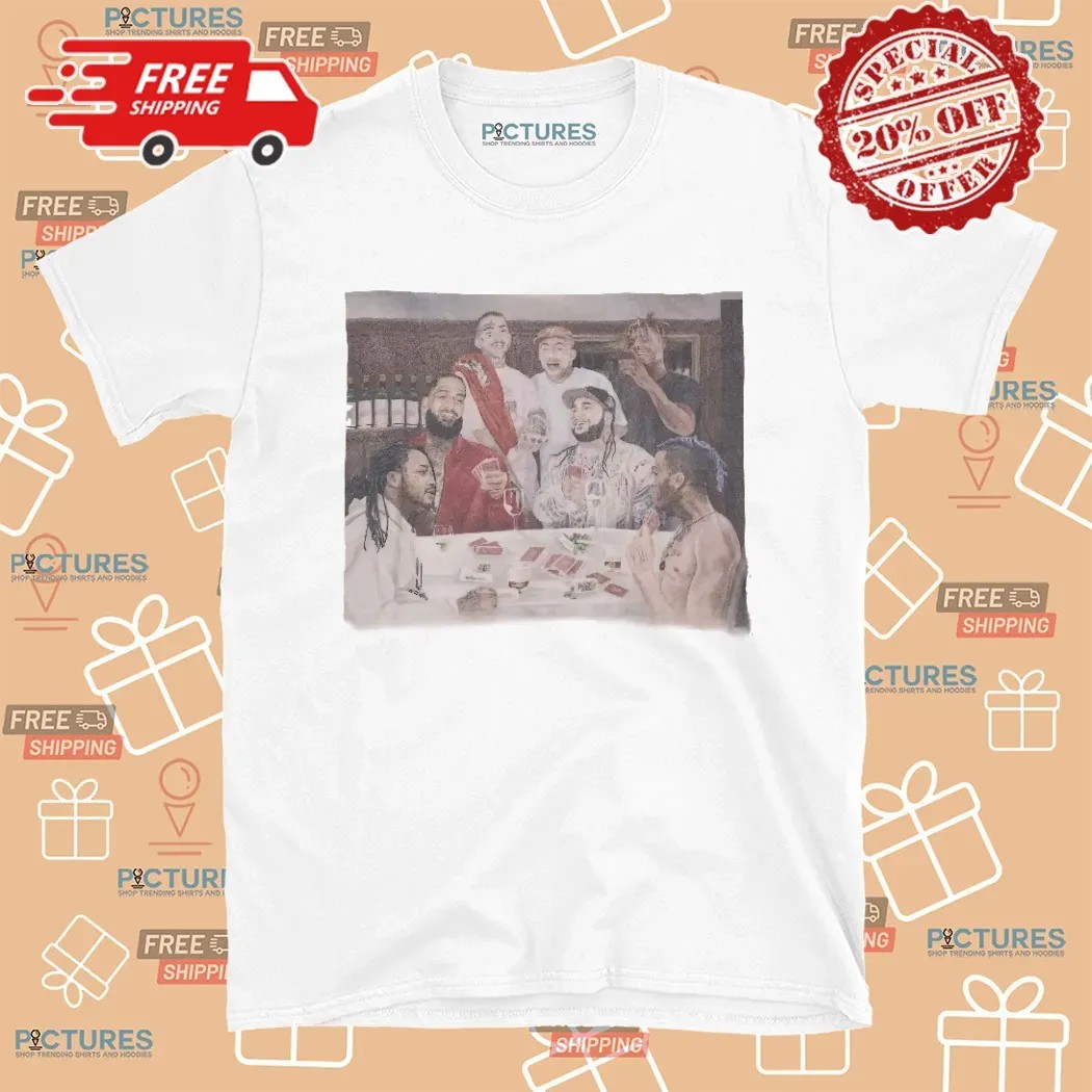 Drake Wears Vlone Last Supper Memorial T Shirt