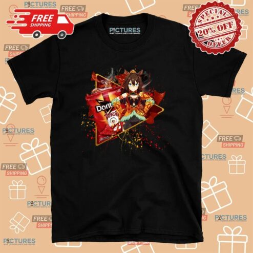 El Condor Pasa Uma Musume Pretty Derby Doritos Tapatio Salsa Picante Hot Sauce Flavored Tortilla Chips Anime T Shirt