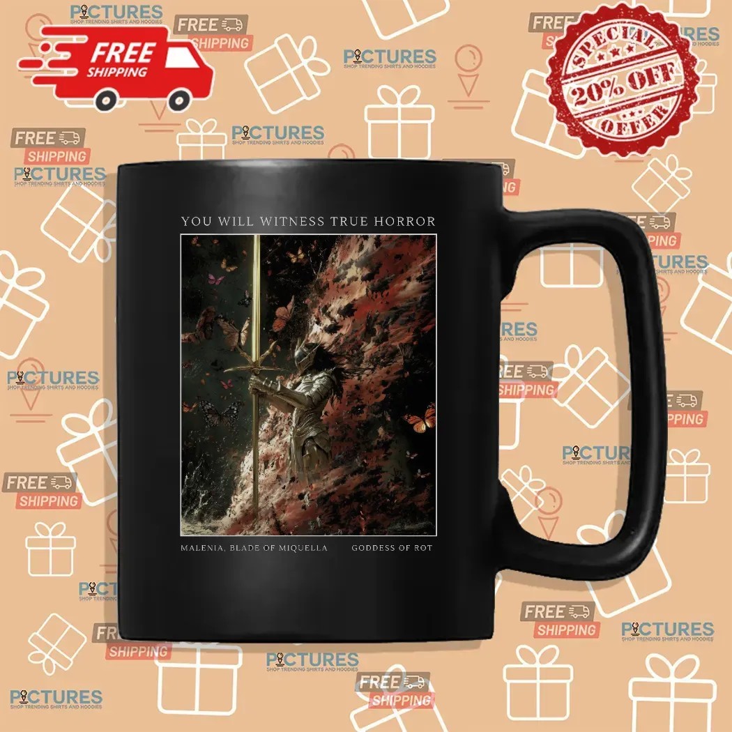 Elden Ring Malenia blade of miquella You Will Witness True Horror goddess of Rot Art T Shirt