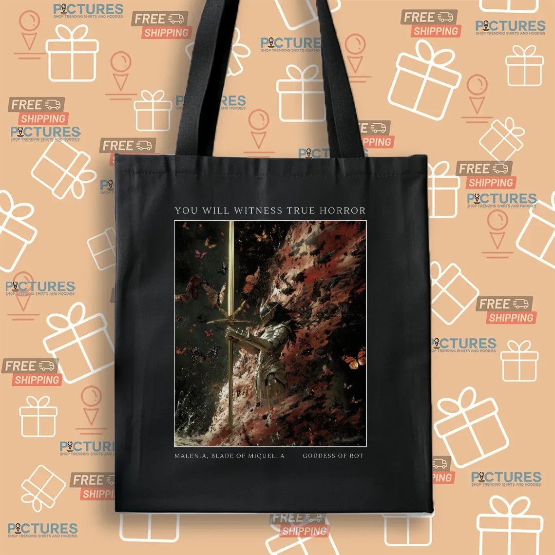 Elden Ring Malenia blade of miquella You Will Witness True Horror goddess of Rot Art T Shirt
