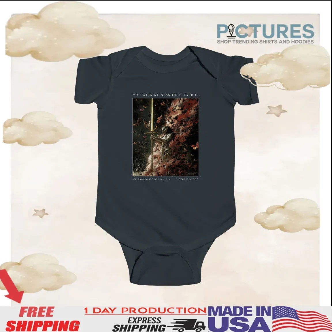Elden Ring Malenia blade of miquella You Will Witness True Horror goddess of Rot Art T Shirt