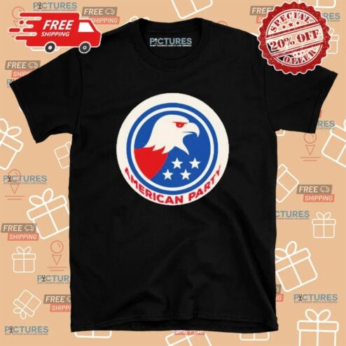 Elon Musk American Party Logo T Shirt