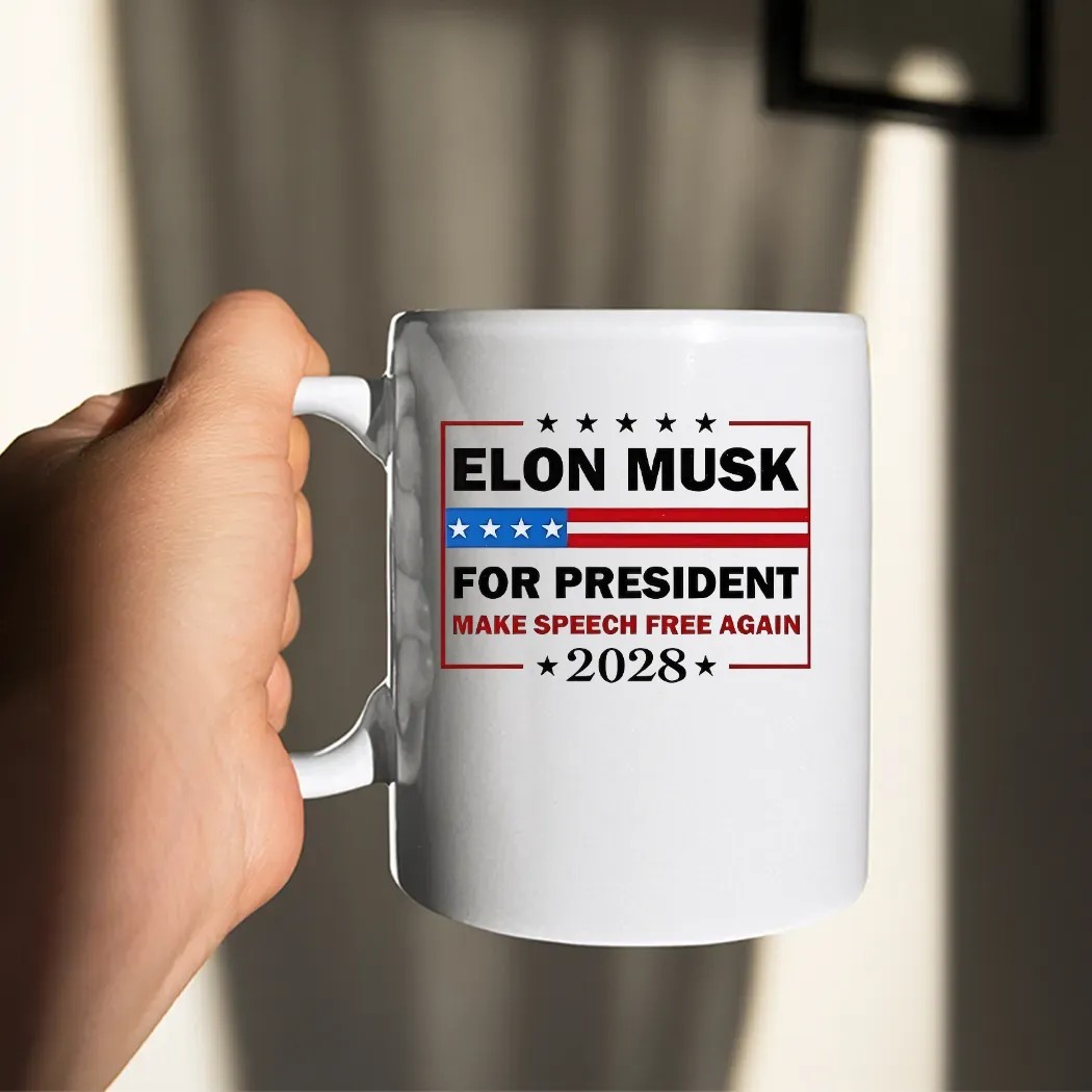 Elon Musk For President Make Speech Free Again 2028 Political Meme T Shirt