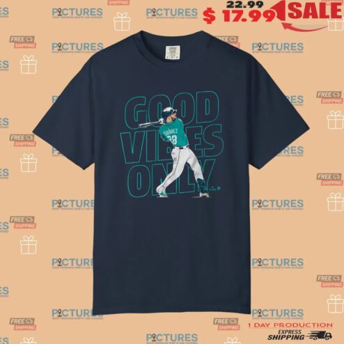 Eugenio Suarez Seattle Mariners Good Vibes Only T Shirt