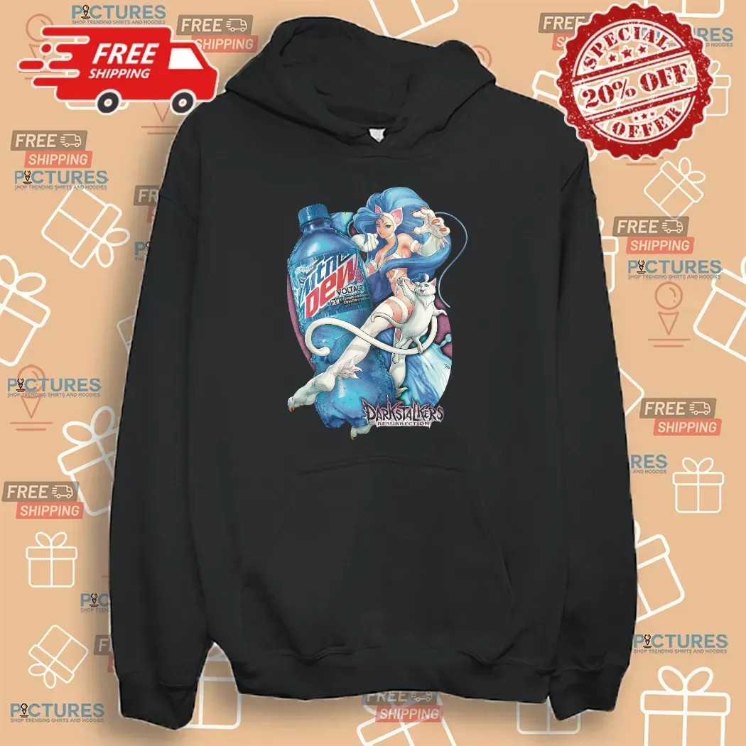 Felicia Capcom's Darkstalkers Resurrection Mountain Dew Voltage Mashup T Shirt Felicia Capcom's Darkstalkers Resurrection Mountain Dew Voltage Mashup T Shirt