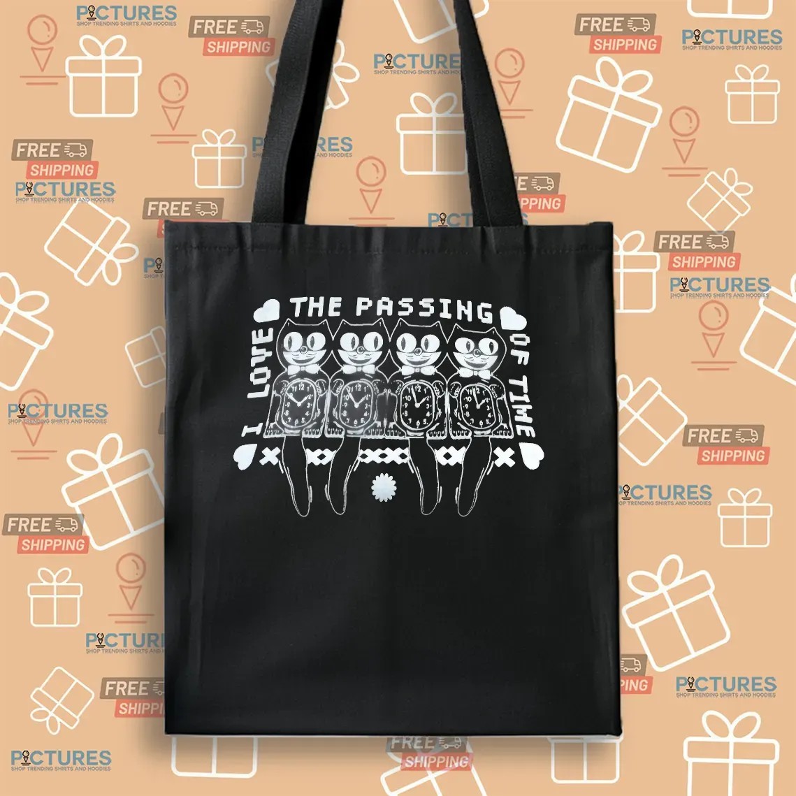 Felix The Cat I Love The Passing Of Time T Shirt
