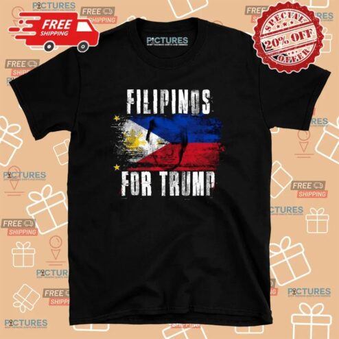 Filipinos For Trump Philippines Flag T Shirt