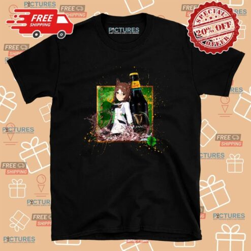 Fine Motion Uma Musume Pretty Derby Guinness Foreign Extra Stout Anime T Shirt