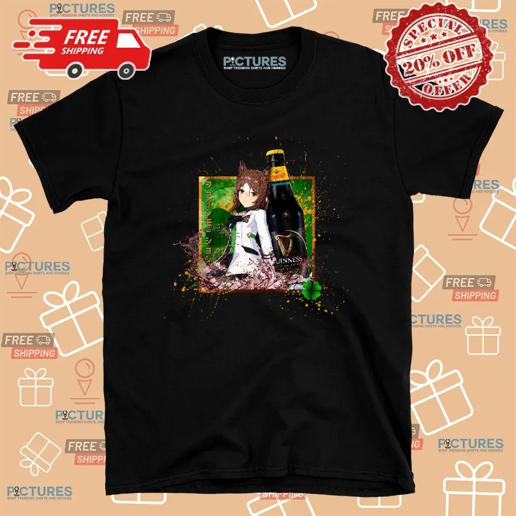 Fine Motion Uma Musume Pretty Derby Guinness Foreign Extra Stout Anime T Shirt