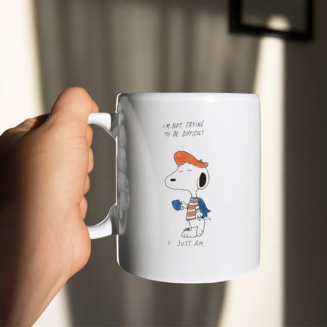 French Snoopy I’m Not Trying To Be Difficult I Just Am T Shirt
