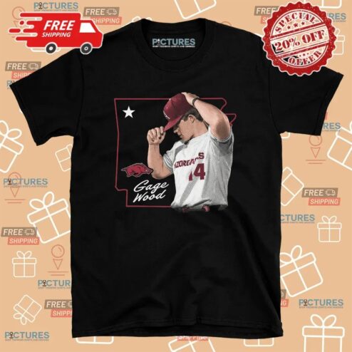 Gage Wood Portrait Black Hometown Series T Shirt