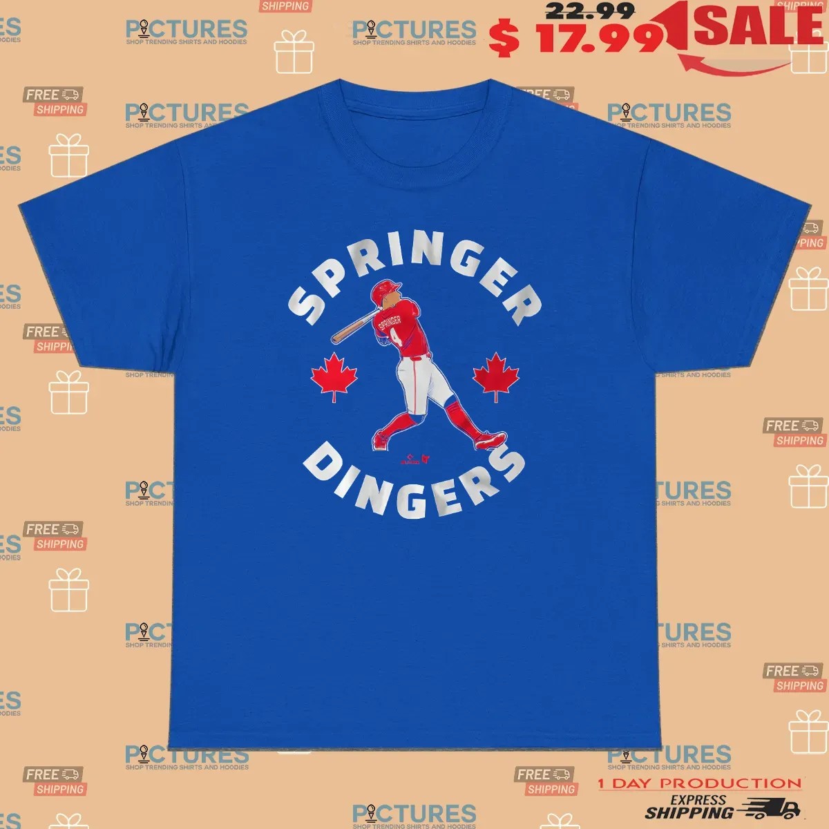 George Springer Toronto Blue Jays Canada Day Dingers T Shirt